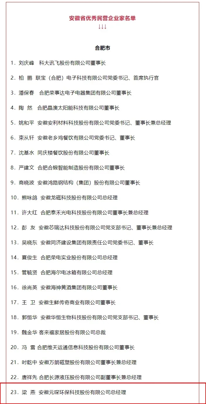 喜讯！旋乐吧科技总经理梁燕被授予“安徽省优秀民营企业家”称号